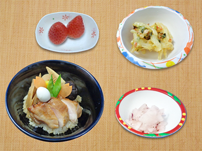 春の釜飯ランチ
